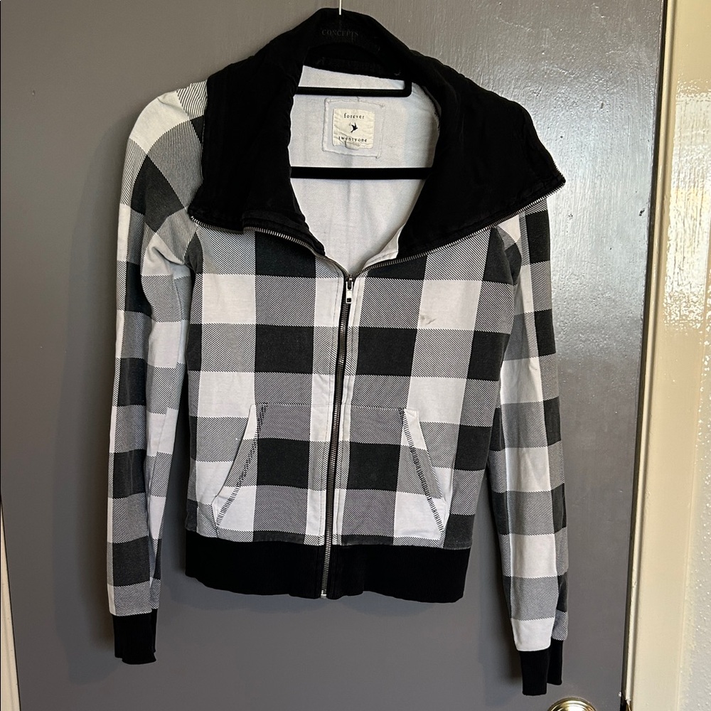 Forever 21 Monochrome Checkered Jacket